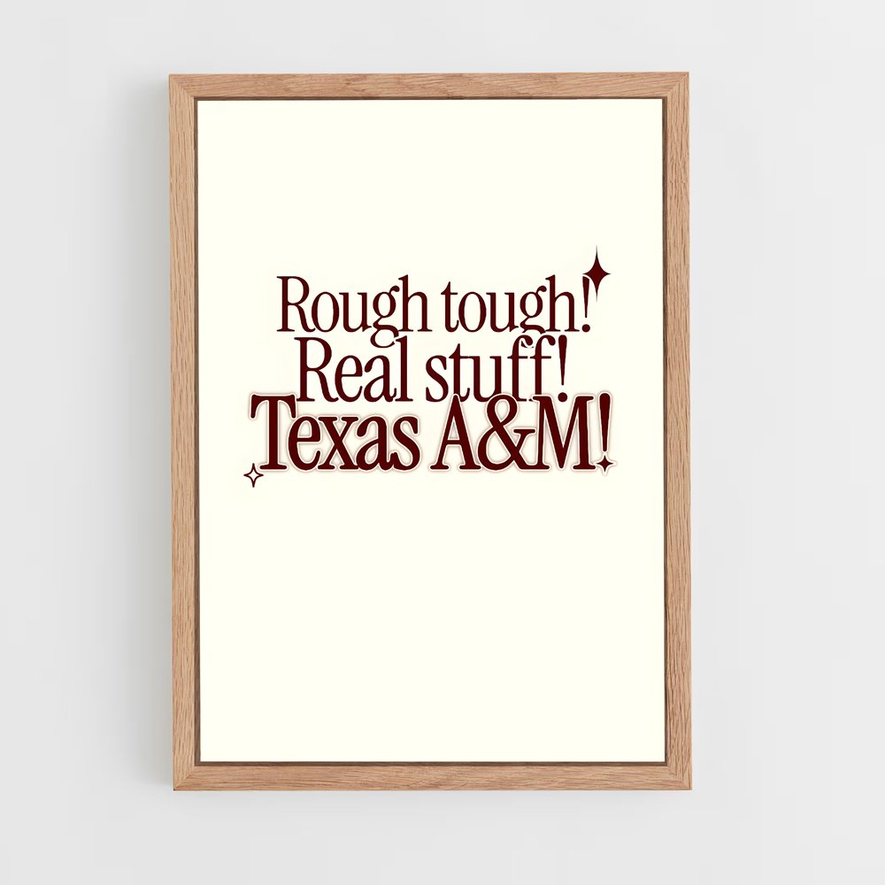 Poster Texas aandm Texanes – affiche Baseball (vue 4)